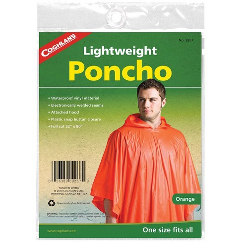 Lot of 10 Emergency Hooded Poncho One size Fits All Clear Color & Reusable 