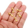 Unique Bargains Metal Bulk Elegant DIY Crafts Jewelry Making Initial Pendants 50 Pcs - 4 of 4