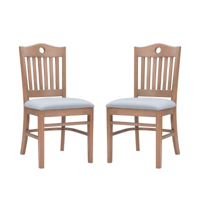 Set of 2 Tarleton Upholstered Chairs Natural - Linon