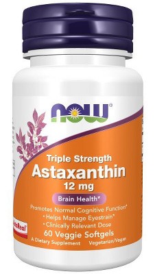 Triple Strength Astaxanthin 12 mg by Now Foods  -  60 VegCap