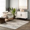 Nuloom Emika Striped Hand Woven Cotton Indoor Area Rug 5' x 8' in Light Gray - 2 of 4