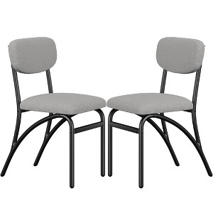 Dining Chairs Set of 4, Boucle Upholstered Kitchen Chair, Modern Dining Chairs - 1 of 4