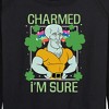 Women's - SpongeBob Squarepants - Charmed Im Sure Lightweight French Terry Wide Neck Long Sleeve Shirt - 2 of 4