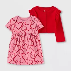 Carter's Just One You® Baby 2pc Dress Set - Red/Pink