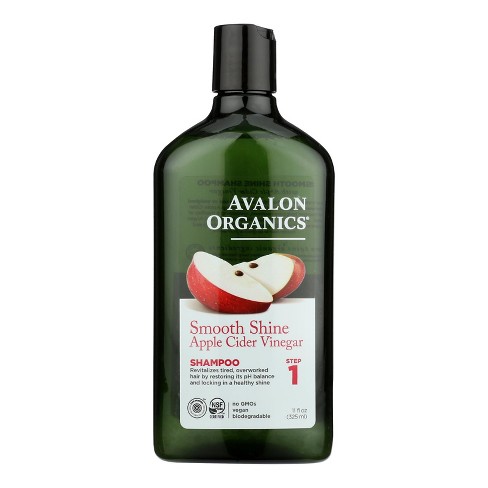 Avalon Organics Smooth Shine Apple Cider Vinegar Shampoo Step 1 - 11 oz - image 1 of 4