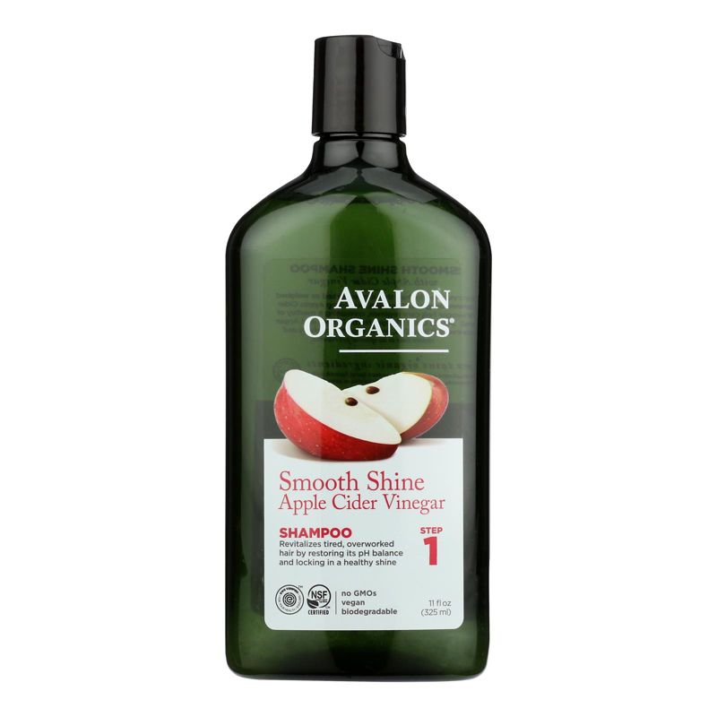 Avalon Organics Smooth Shine Apple Cider Vinegar Shampoo Step 1 - 11 oz, 1 of 5