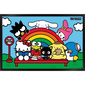 Trends International Hello Kitty and Friends: 21 Core - Group Bus Stop Framed Wall Poster Prints - 1 of 4