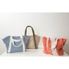 Pavilion Gift Company - Flush - 19" x 13" Frayed Canvas Handbag - Handbags - 2 of 4