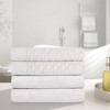 Premium Cotton Herringbone Medium Weight Bathroom Towel Set by Blue Nile Mills - 2 of 4