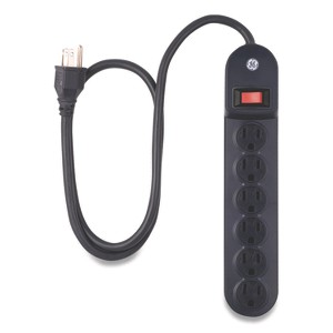 Heavy Duty Power Strip, 6 Outlets, 3 ft Cord, Black - 1 of 1