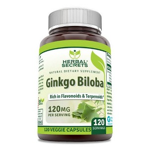 Herbal Secrets Ginkgo Biloba 120 Mg 120 Veggie Capsules - 1 of 1