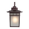 Yosemite Home Decor FL2072LDORB Dante 1-Light Fluorescent Exterior Wall Sconce with Frosted Shade - 2 of 4