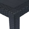 vidaXL Patio Table Anthracite 86.6 inches x35.4 inches x28.3 inches  Plastic Rattan Look - 3 of 4