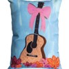 Manual Woodworkers and Weavers 18"x13" Climaweave Pillow – Guitar with Bows Design, Rectangular Musical Accent Cushion - 3 of 3