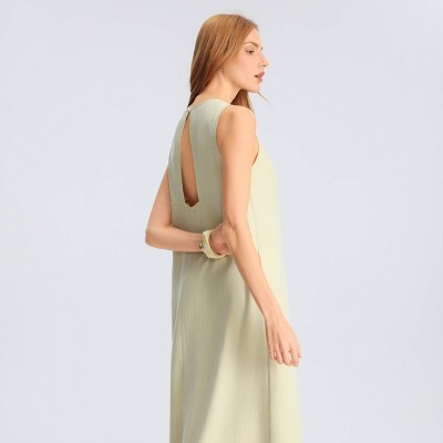Женские платья A New Day Women's Open Back Maxi Dress - A New Day™ Pastel Yellow M — фото 2