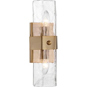 Possini Euro Design Possini Euro Linnea 15" High Gold 2-Light Wall Sconce - 1 of 4