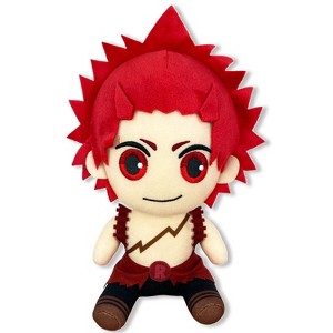 GREAT EASTERN ENTERTAINMENT CO MY HERO ACADEMIA S2- KIRISHIMA HERO COSTUME SITTING PLUSH 7"H - 1 of 2
