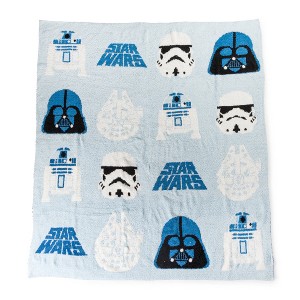 Star Wars The Blue Side 50x60 Feather Knit Throw - 1 of 4