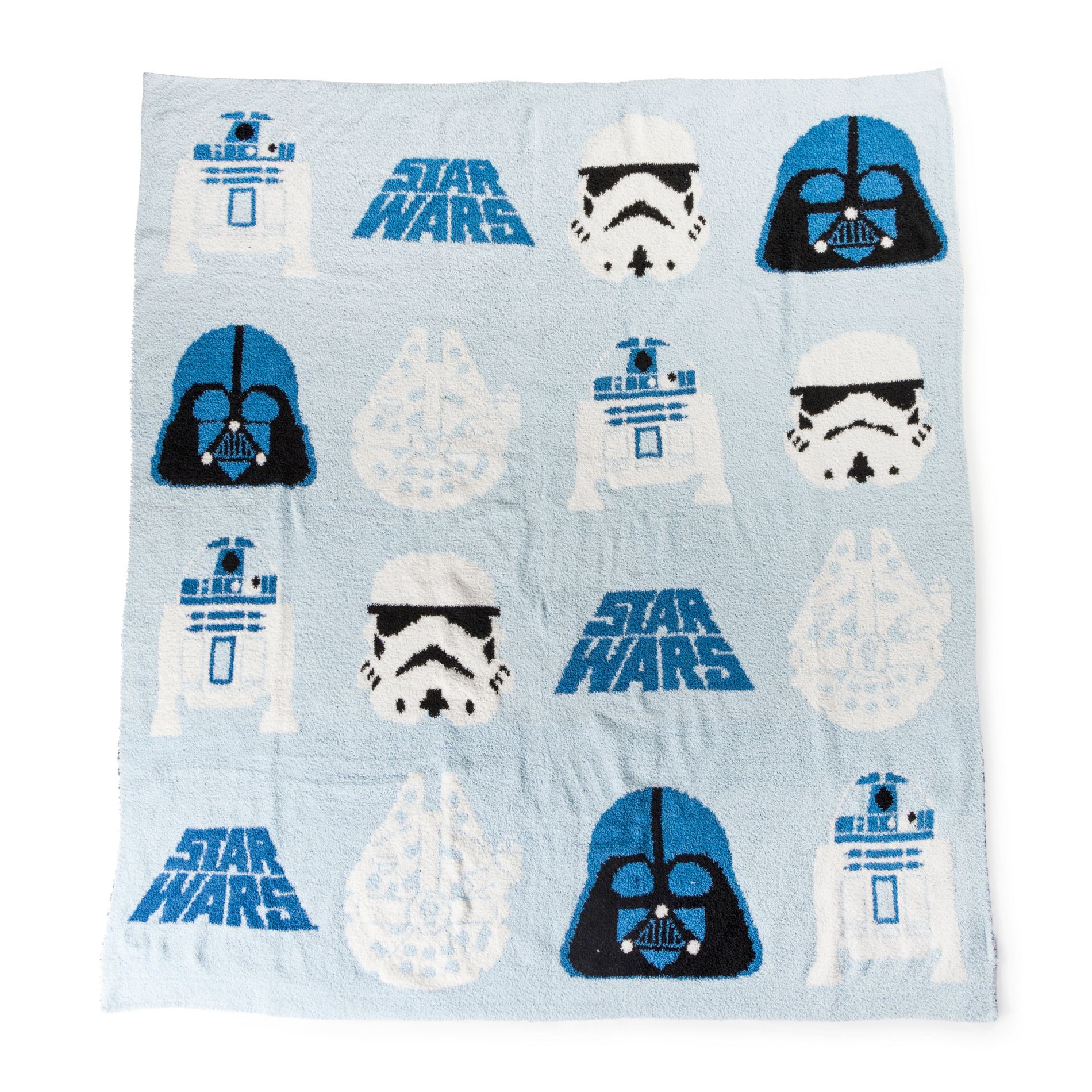 Star Wars The Blue Side 50x60 Feather Knit Throw