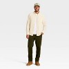 Men's Long Sleeve Corduroy Button-Down Shirt - Goodfellow & Co™ Off-White - 3 of 3