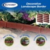 Suncast BBE10TC Interlocking No Dig Border Edging, 12 Inch Section, Brick Design & Resin Construction for Garden, Lawn, & Landscape Edging - 2 of 4