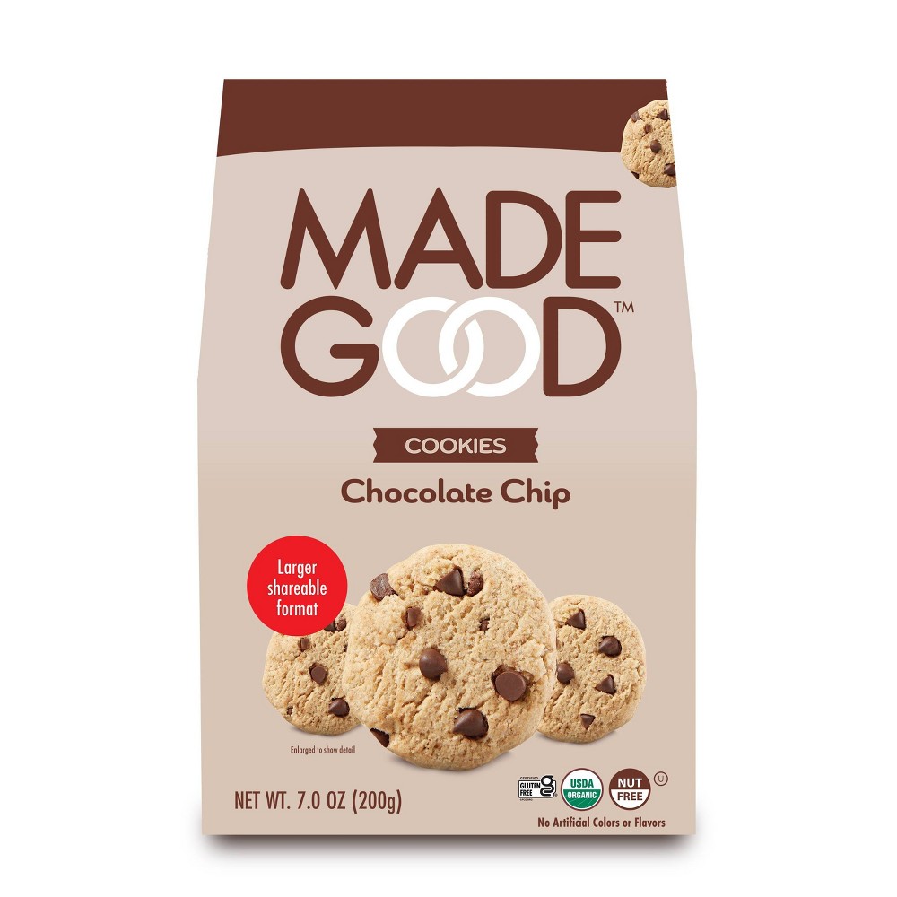 MadeGood Organic Vegan Gluten Free Chocolate Chip Cookies - 7oz