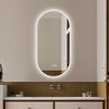 Okak Modern Simple Oval Smart Wall Mirror for Bathroom,Bedroom,Barber Shop Anti-fog Vanity Mirror with LED Touch Screen - 2 of 4