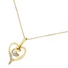 Haus of Brilliance Espira 10K Yellow Gold Diamond Accented Swirl Open Heart Pendant - 4 of 4