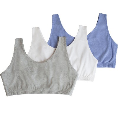 Fruit Of The Loom Women's Tank Style Cotton Sports Bra 3-pack