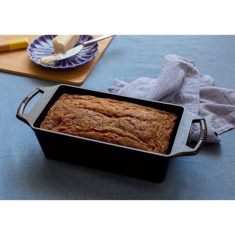 Lodge Cast Iron Loaf Pan Black, 3 of 7