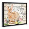 Stupell Industries Spring Floral Happy Easter Bunny, 31" x 25" - 3 of 4