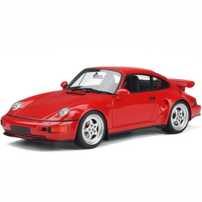 Porsche 911 (964) Turbo S Flachbau Guards Red Limited Edition to 999 pieces Worldwide 1/18 Model Car by GT Spirit