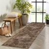 coucheta Vintage Washable Area Rugs, Multi-size Floral Stain Resistant Non Slip Non-Shedding Low Pile Carpet, for Living Room, Bedroom, Dining Room - 3 of 4