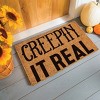 Evergreen 16 x 28 Inches Creepin it Real Door Mat | Non-Slip Rubber Backing | Dirt catching Natural Coir | Indoor and Outdoor Home Decor - 2 of 4