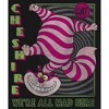 Girl's Alice in Wonderland Cheshire Cat We're All Mad Here Square T-Shirt - 2 of 4