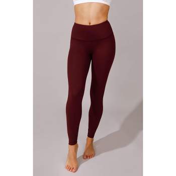 90 Degree By Reflex Womens Interlink High Waist Ankle Legging With Back  Curved Yoke - Spiced Apple - Large : Target