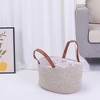 Unique Bargains Handcrafted Odorless Cotton Rope Storage Basket with Handles and Divider 1 Pack - 4 of 4