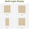 TackView Sideboard Buffet Cabinet with Storage, Versatile Cabinet with 2 Doors and Adjustable Shelves, Natural - 4 of 4