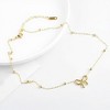 Anna-Kaci Women's Bow Pendant Necklace with Dainty Beaded Chain Design - Gold - 2 of 4