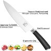 imarku Chef Knife - Pro Kitchen Knife 8 Inch Chef's Knives Japanese SUS440A Stainless Steel Sharp Paring Knife with Ergonomic Handle, Black - 2 of 4