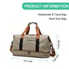 Luupatchy Large Capacity Travel Bag, Dry Wet Separation , For Travel, Fitness Yoga, Weekend Tote Overnight Bag - 3 of 4