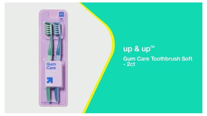 Gum Care Toothbrush Soft - up & up™, 2 of 5, play video