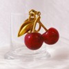 Wrapables Glittery Shimmer Cherry Bag Charm Keychain, Purse and Handbag Accessory - 4 of 4