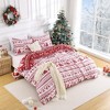 Christmas Reindeer Duvet Cover - Soft Brushed Microfiber Holiday Bedding Set with Zipper Closure (King Size, Christmas Reindeer) - 2 of 4