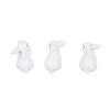 Transpac Resin 5.5 in. White Easter Sculpted Bunny Figurines in Crate Set of 12 - image 4 of 4