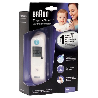 braun thermoscan ear thermometer with exactemp