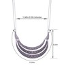 Alilang Antique Gold Tone Layered Bib Necklace with Engraved Etched Patterns - 3 of 4