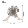 Unique Bargains Wedding Baskets Presents Large Pull Bow Bright Gift Wrapping Ribbon 5 Pcs - 2 of 4