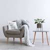 1pc 18"x18" Stupell Industries Mother and Child Elephants Casual Wildlife Family Square Kids' Throw Pillow Gray - 3 of 4