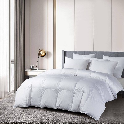 Puredown 400-Thread-Count Heavy Goose Down King Comforter in White